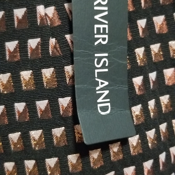 NWT River Island 🇬🇧 metallic patterned miniskirt - Picture 4 of 10